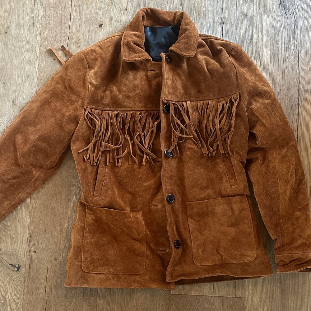 Suede fringe jacket